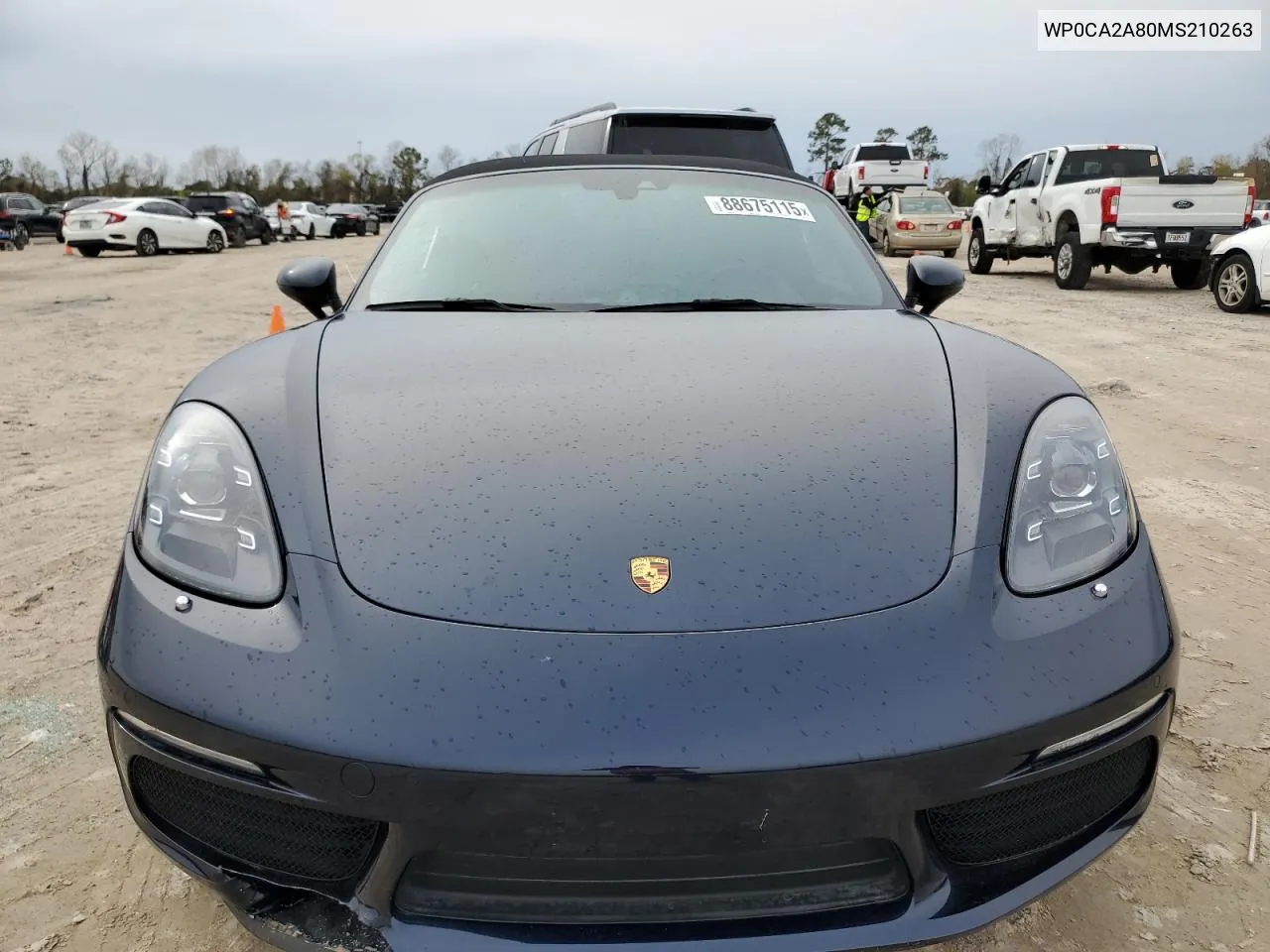 2021 Porsche Boxster Base VIN: WP0CA2A80MS210263 Lot: 88675115