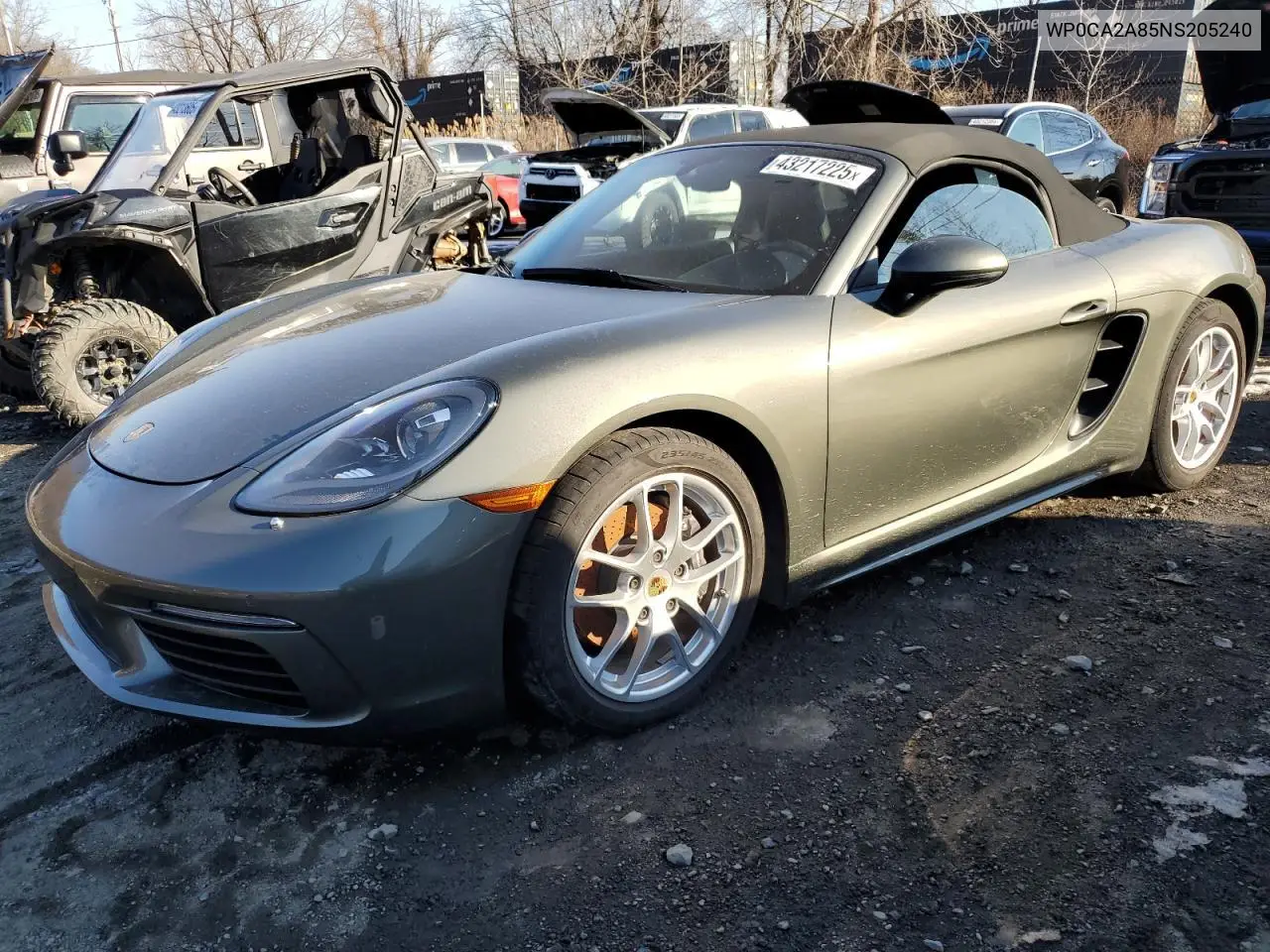 2022 Porsche Boxster Base VIN: WP0CA2A85NS205240 Lot: 51125615