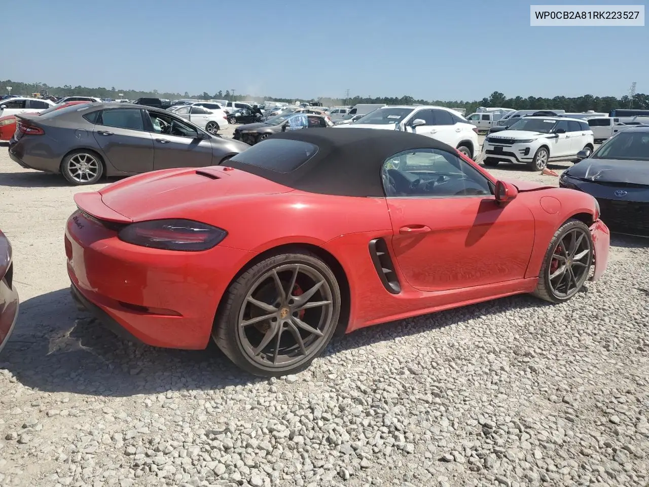 2024 Porsche Boxster S VIN: WP0CB2A81RK223527 Lot: 49722955