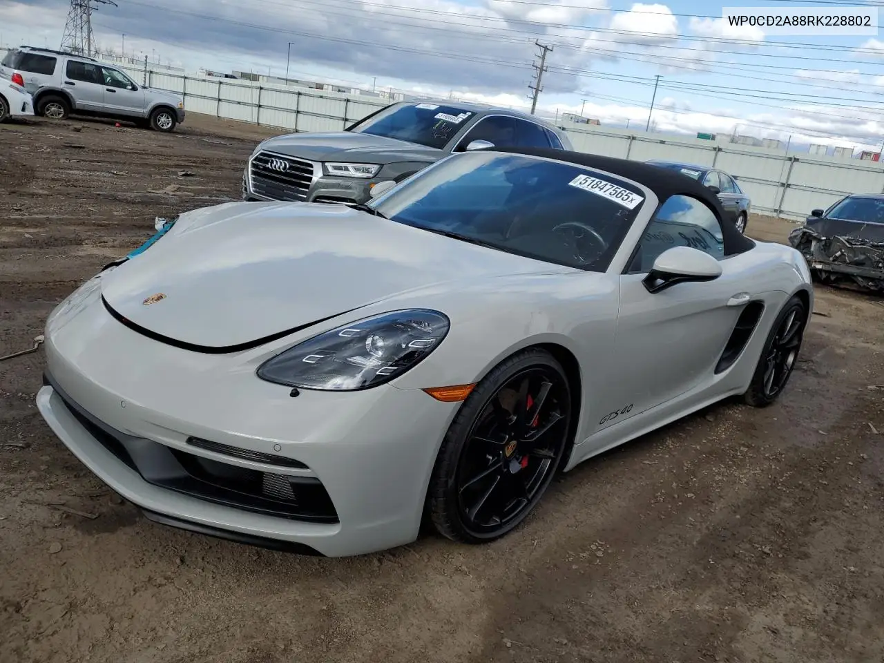 2024 Porsche Boxster Gts VIN: WP0CD2A88RK228802 Lot: 51847565