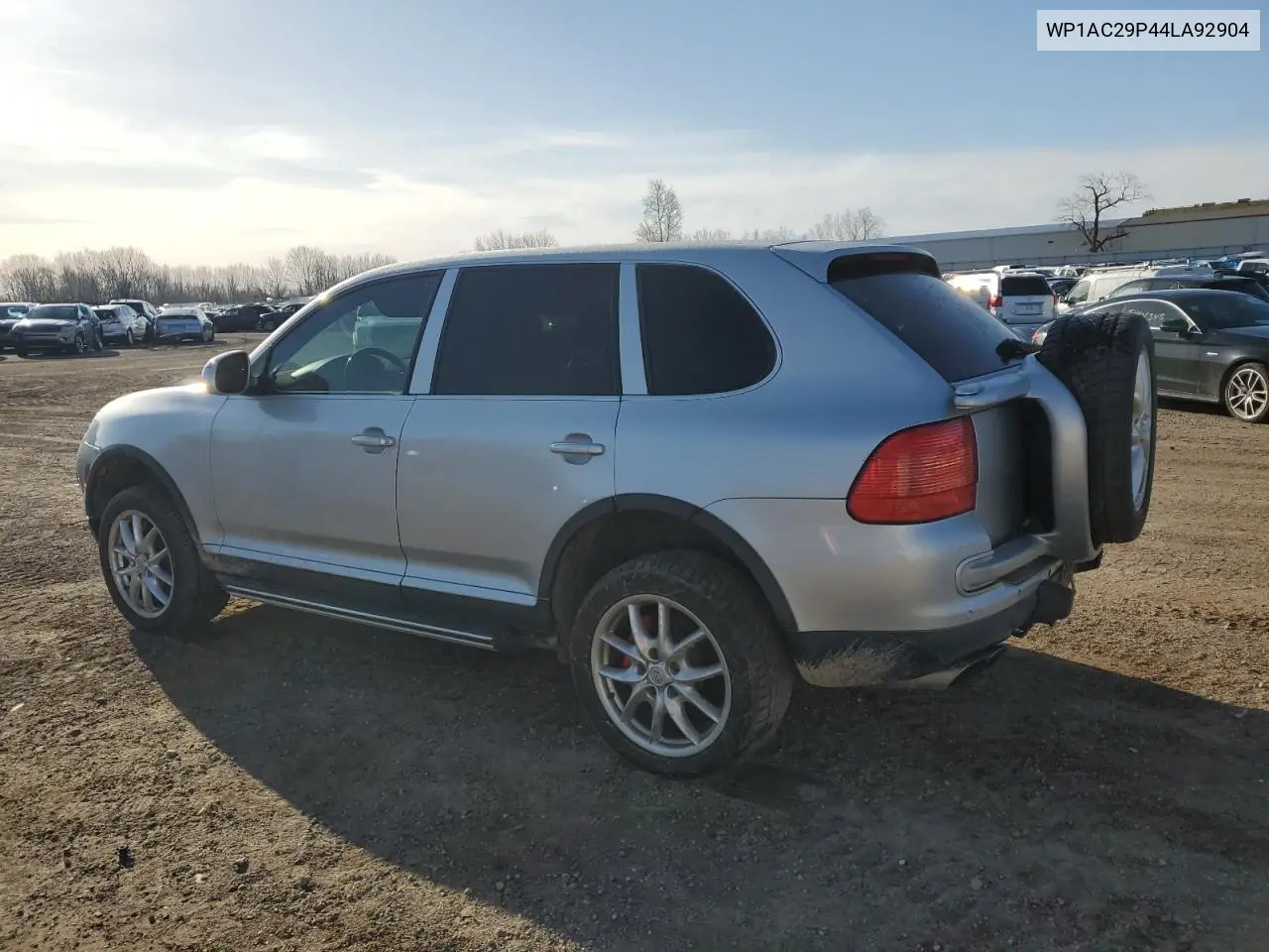 2004 Porsche Cayenne Turbo VIN: WP1AC29P44LA92904 Lot: 50638695
