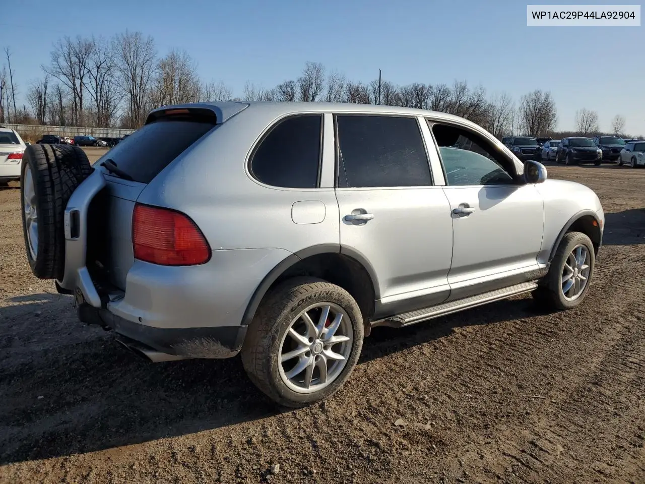 2004 Porsche Cayenne Turbo VIN: WP1AC29P44LA92904 Lot: 50638695