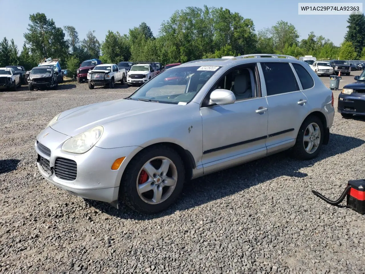 2004 Porsche Cayenne Turbo VIN: WP1AC29P74LA92363 Lot: 62425055