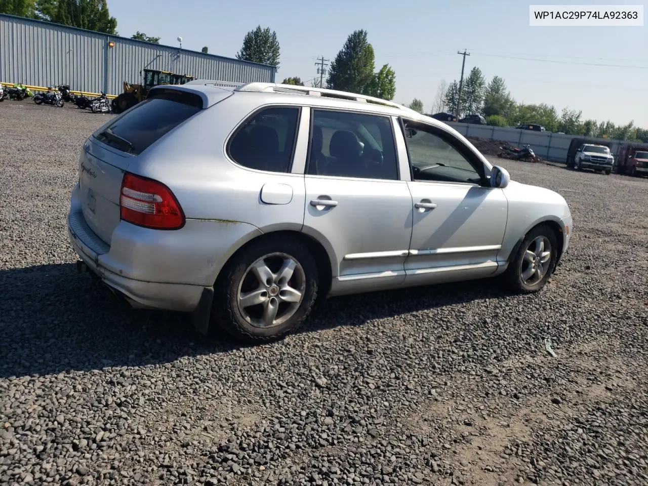 2004 Porsche Cayenne Turbo VIN: WP1AC29P74LA92363 Lot: 62425055