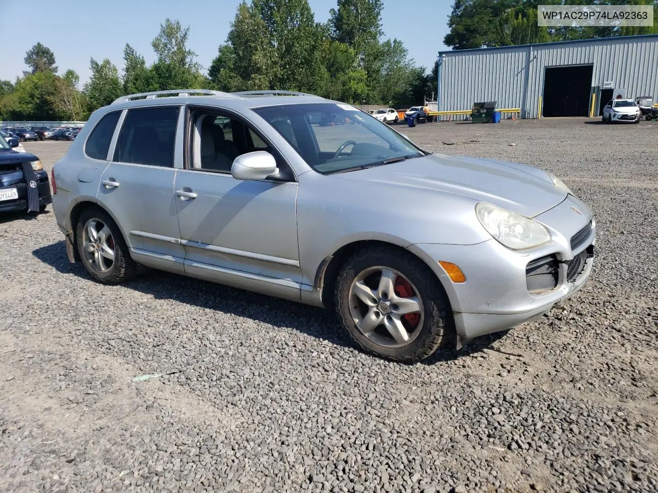 2004 Porsche Cayenne Turbo VIN: WP1AC29P74LA92363 Lot: 62425055