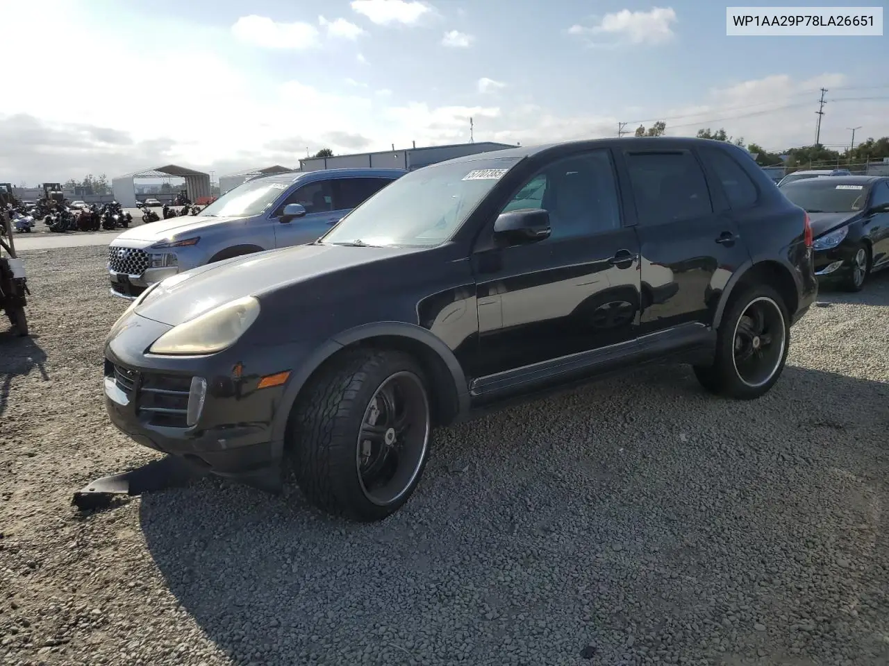 2008 Porsche Cayenne VIN: WP1AA29P78LA26651 Lot: 57707385
