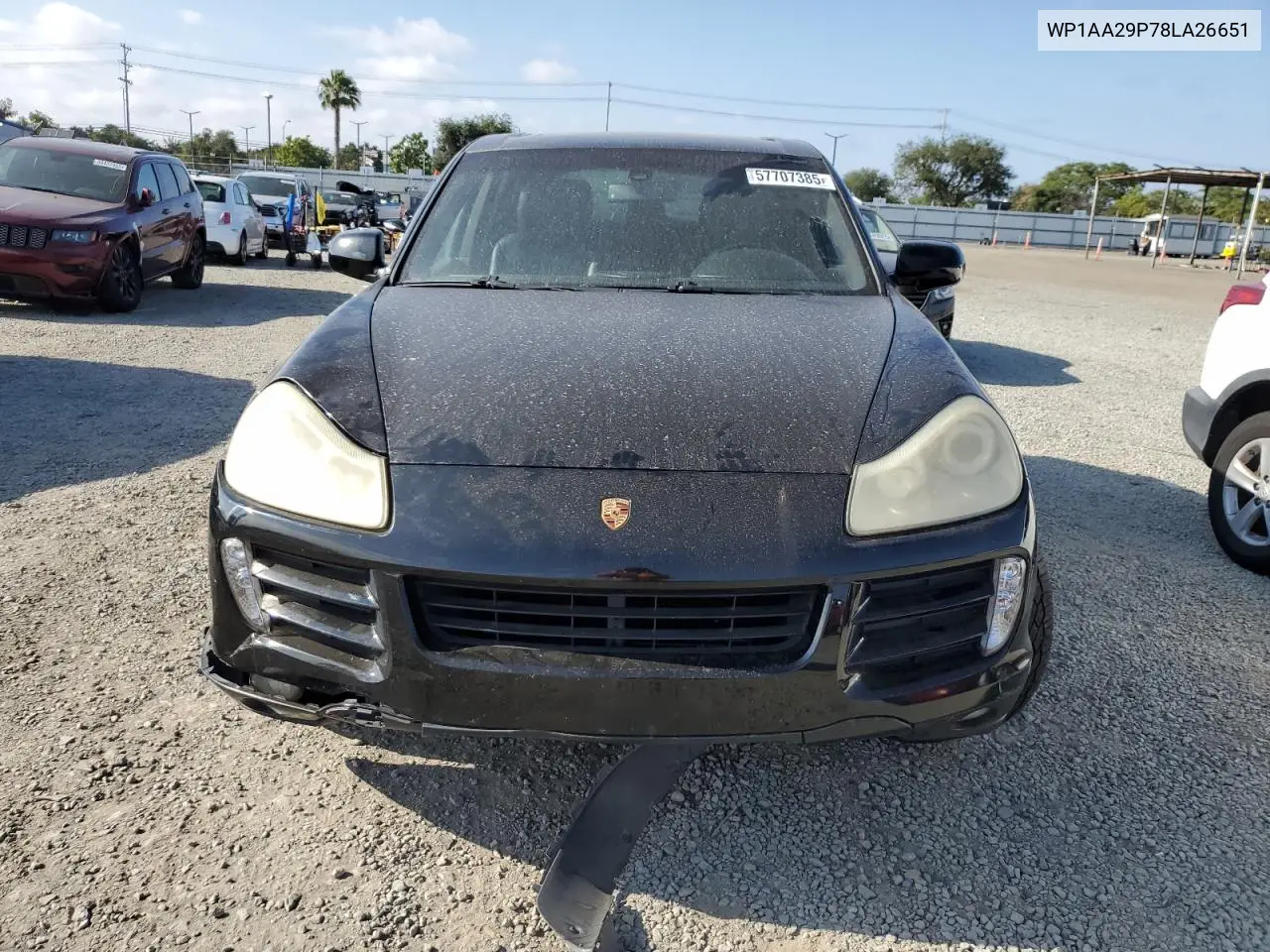 2008 Porsche Cayenne VIN: WP1AA29P78LA26651 Lot: 57707385
