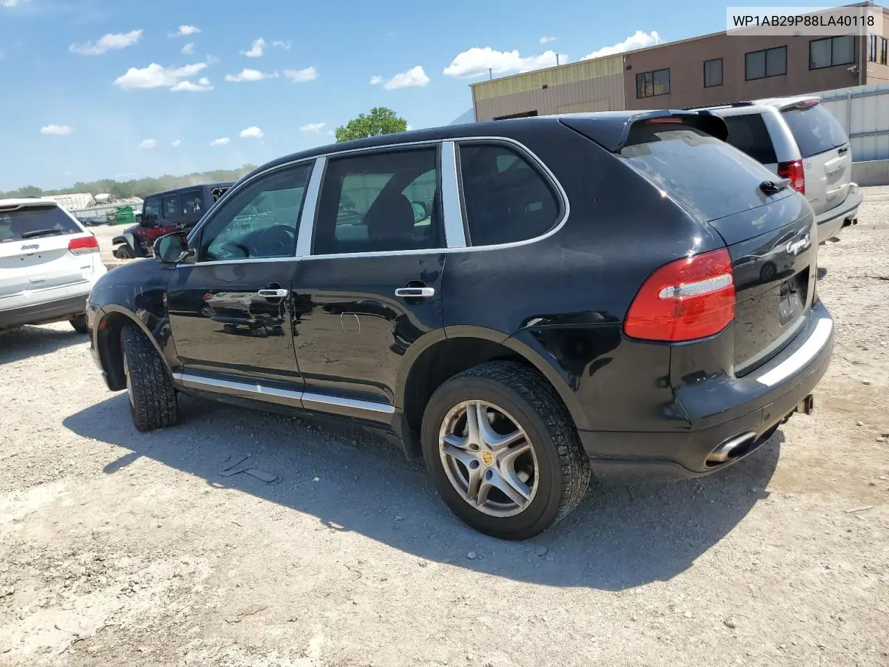 2008 Porsche Cayenne S VIN: WP1AB29P88LA40118 Lot: 63484665