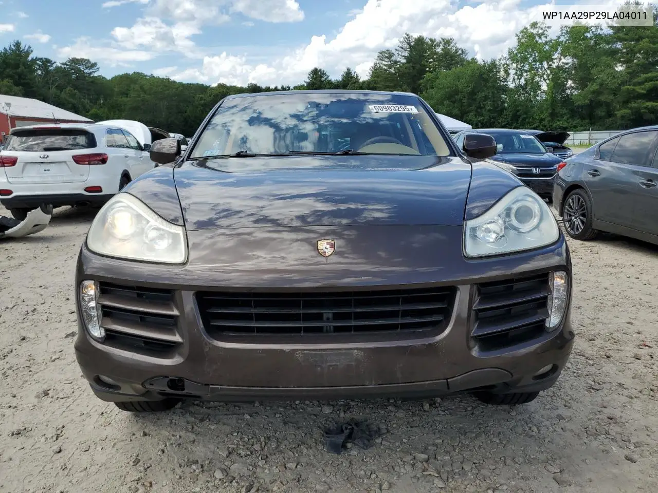 2009 Porsche Cayenne VIN: WP1AA29P29LA04011 Lot: 60983295