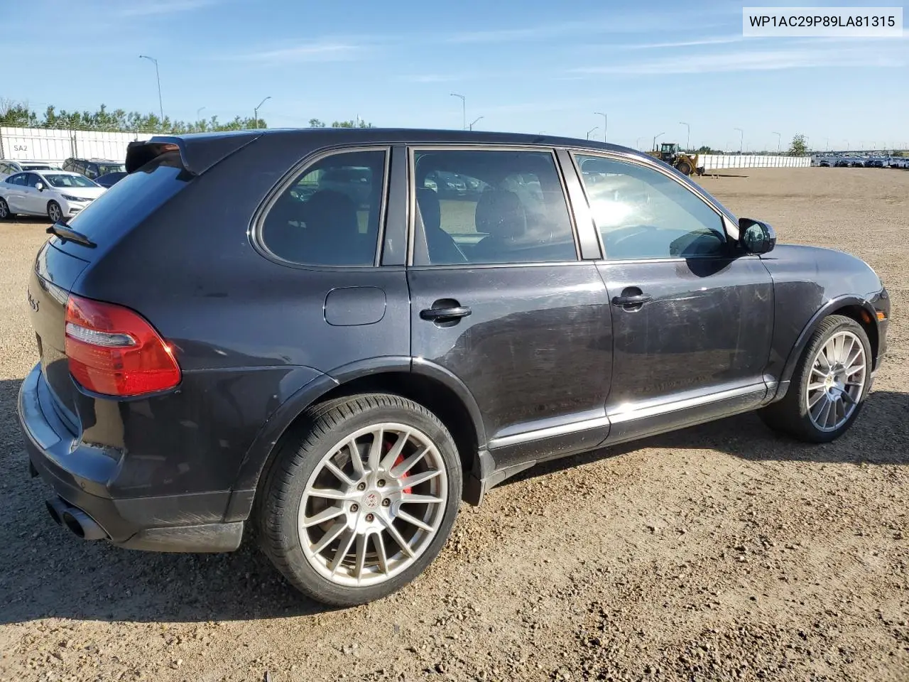 2009 Porsche Cayenne Turbo VIN: WP1AC29P89LA81315 Lot: 62927605