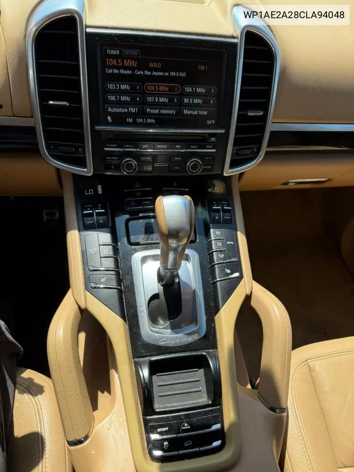 2012 Porsche Cayenne S Hybrid VIN: WP1AE2A28CLA94048 Lot: 56879555