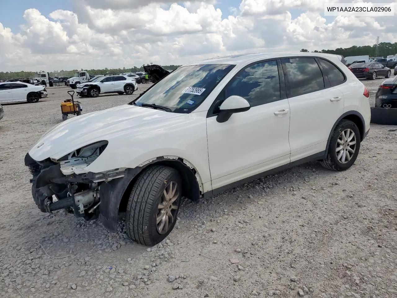 2012 Porsche Cayenne VIN: WP1AA2A23CLA02906 Lot: 61752985