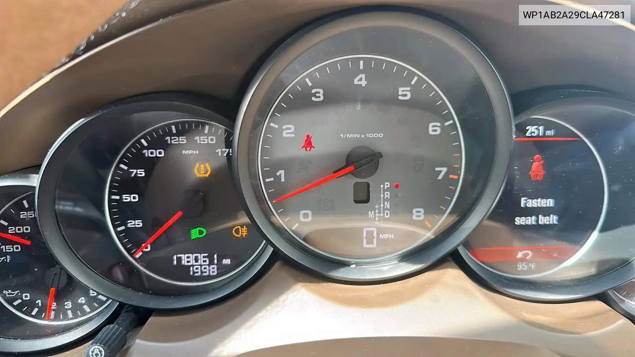 2012 Porsche Cayenne S VIN: WP1AB2A29CLA47281 Lot: 62614235