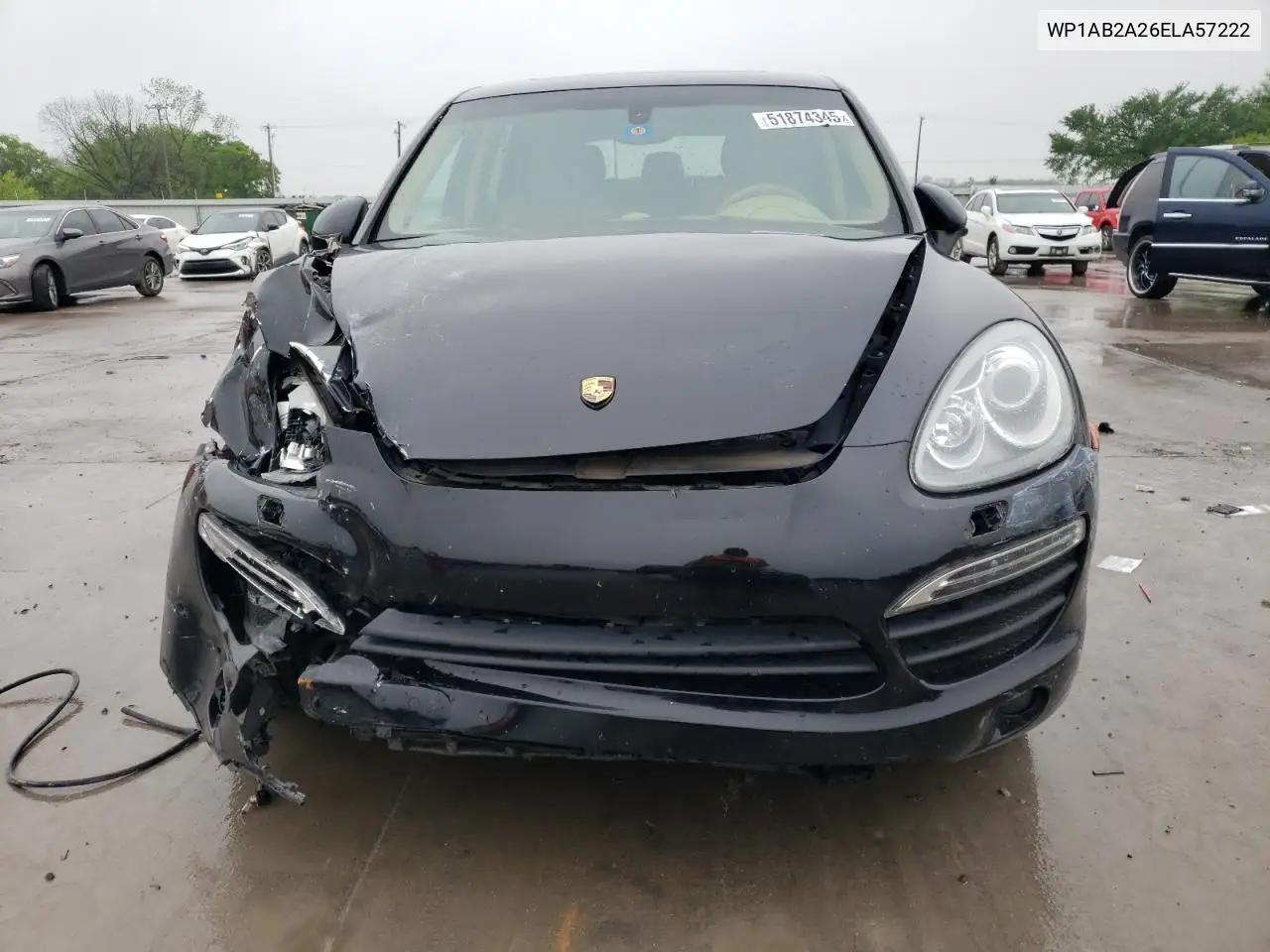 2014 Porsche Cayenne S VIN: WP1AB2A26ELA57222 Lot: 51874345