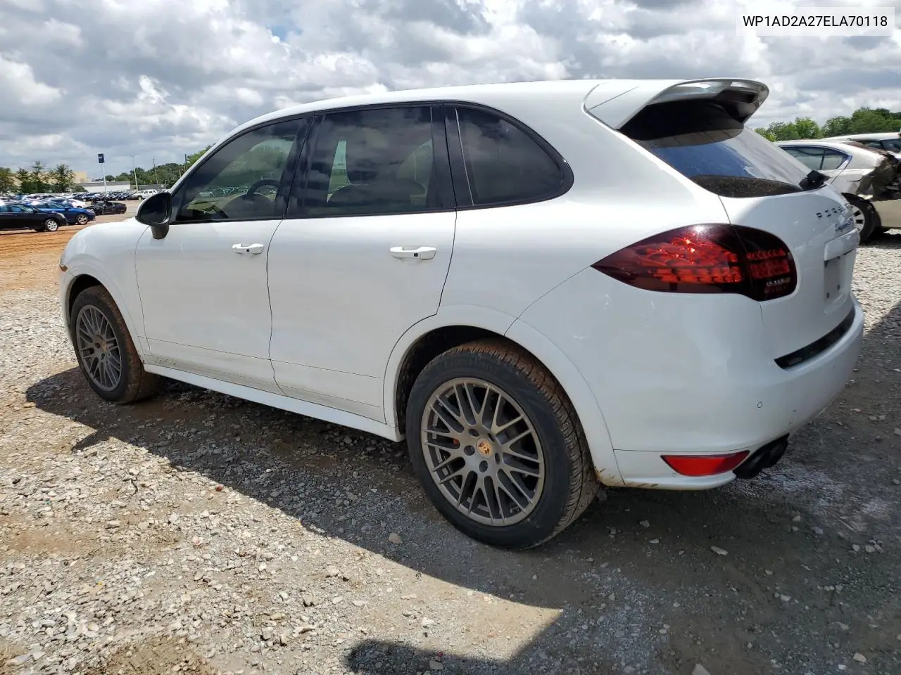 2014 Porsche Cayenne Gts VIN: WP1AD2A27ELA70118 Lot: 56405945