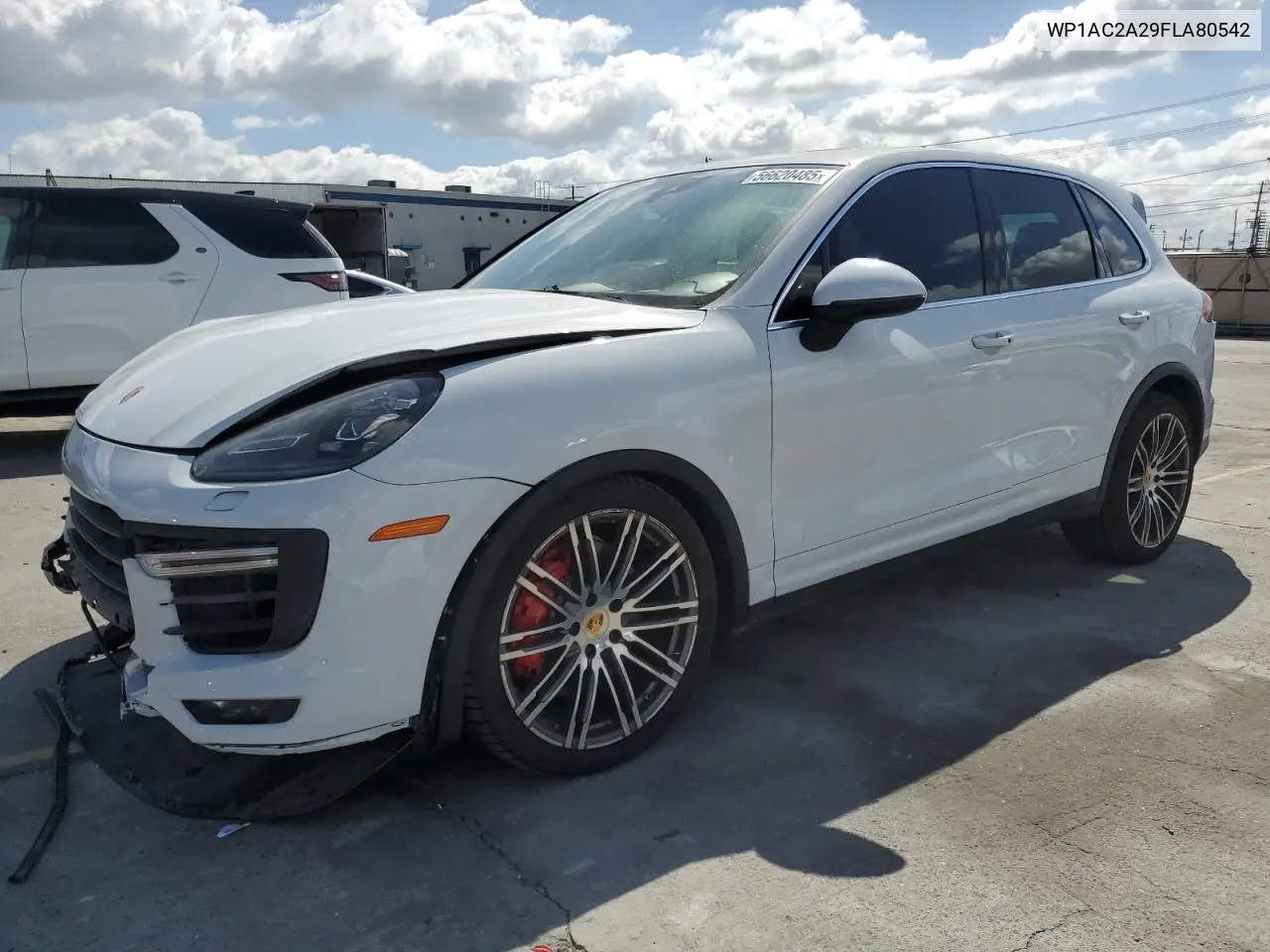 2015 Porsche Cayenne Turbo VIN: WP1AC2A29FLA80542 Lot: 56620485