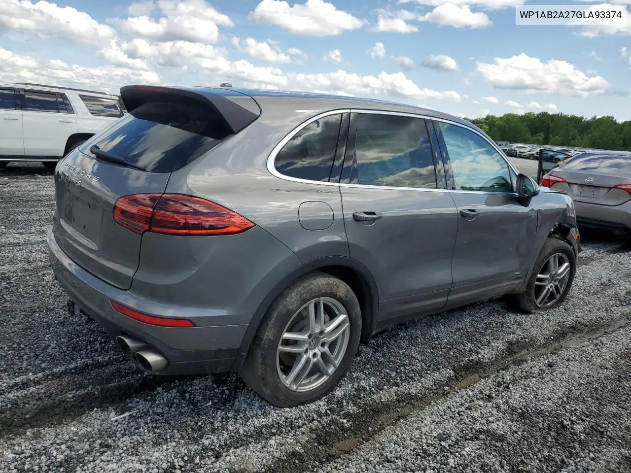 2016 Porsche Cayenne S VIN: WP1AB2A27GLA93374 Lot: 56962165