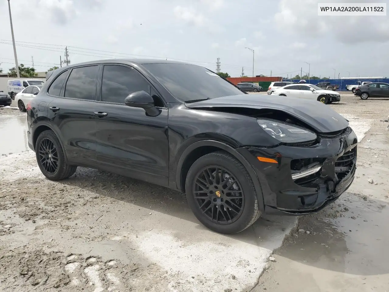 2016 Porsche Cayenne VIN: WP1AA2A20GLA11522 Lot: 62493555