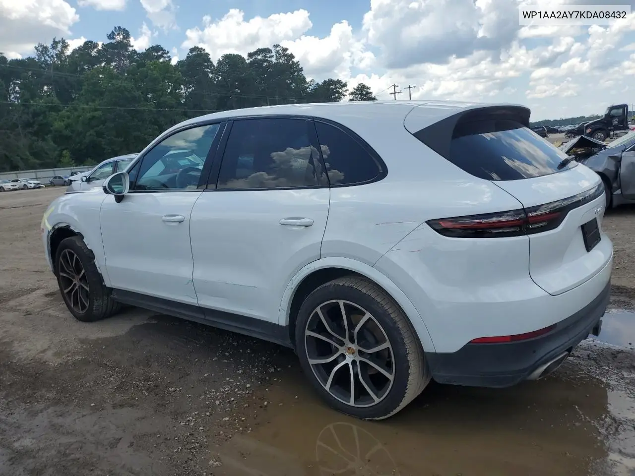 2019 Porsche Cayenne VIN: WP1AA2AY7KDA08432 Lot: 61442185