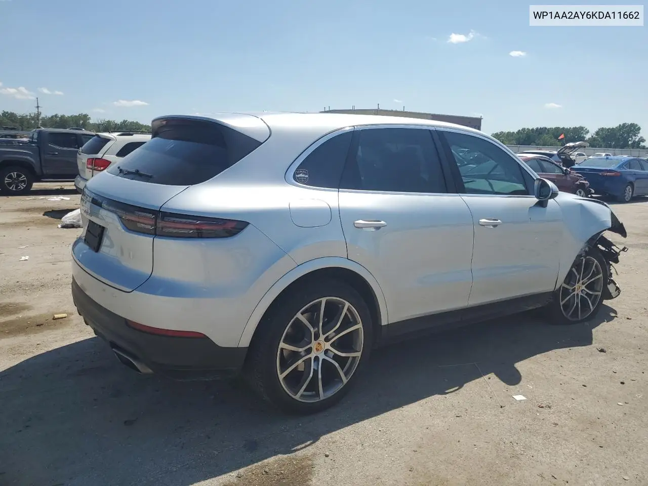 2019 Porsche Cayenne VIN: WP1AA2AY6KDA11662 Lot: 61481235