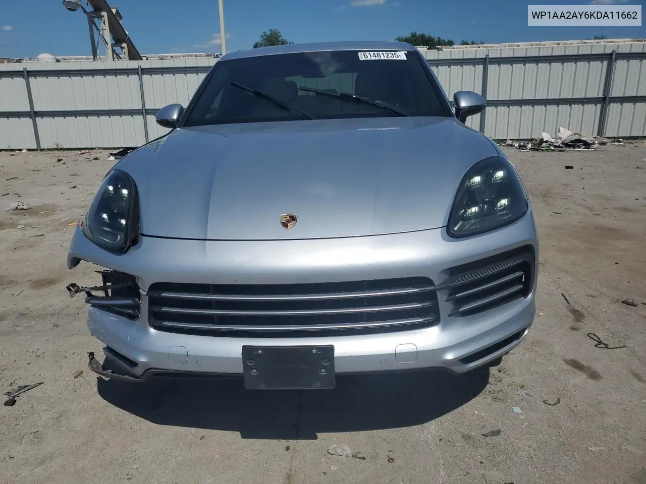 2019 Porsche Cayenne VIN: WP1AA2AY6KDA11662 Lot: 61481235