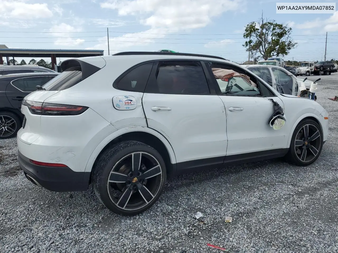 2021 Porsche Cayenne VIN: WP1AA2AY9MDA07852 Lot: 48318465