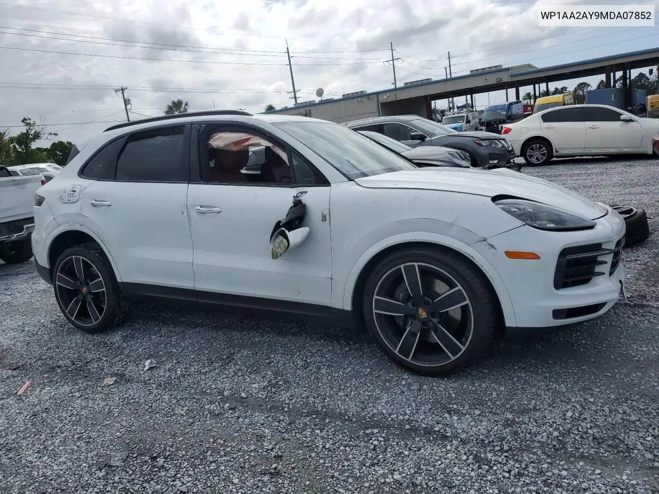 2021 Porsche Cayenne VIN: WP1AA2AY9MDA07852 Lot: 48318465