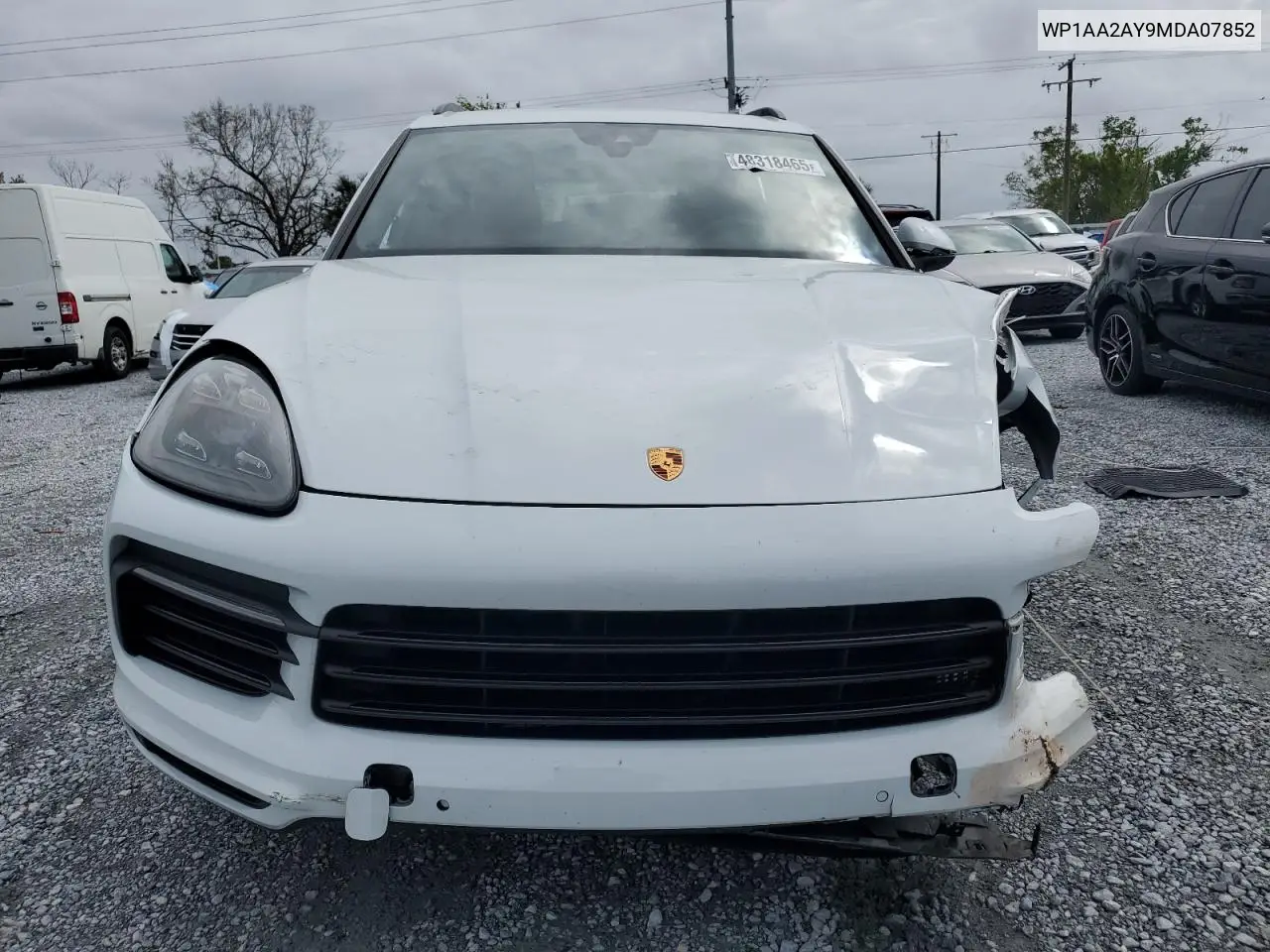 2021 Porsche Cayenne VIN: WP1AA2AY9MDA07852 Lot: 48318465