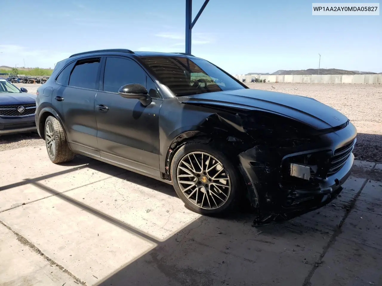 2021 Porsche Cayenne VIN: WP1AA2AY0MDA05827 Lot: 56890125