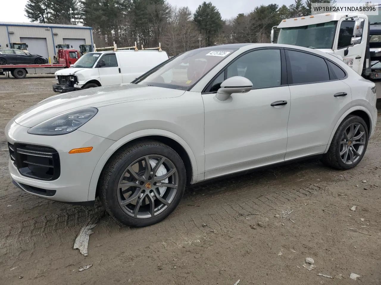 2022 Porsche Cayenne Turbo Coupe VIN: WP1BF2AY1NDA58396 Lot: 42757925