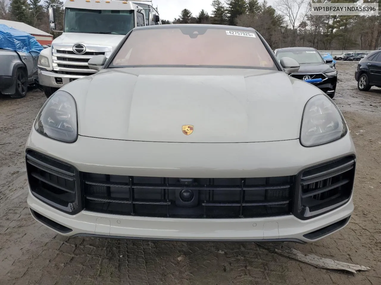 2022 Porsche Cayenne Turbo Coupe VIN: WP1BF2AY1NDA58396 Lot: 42757925