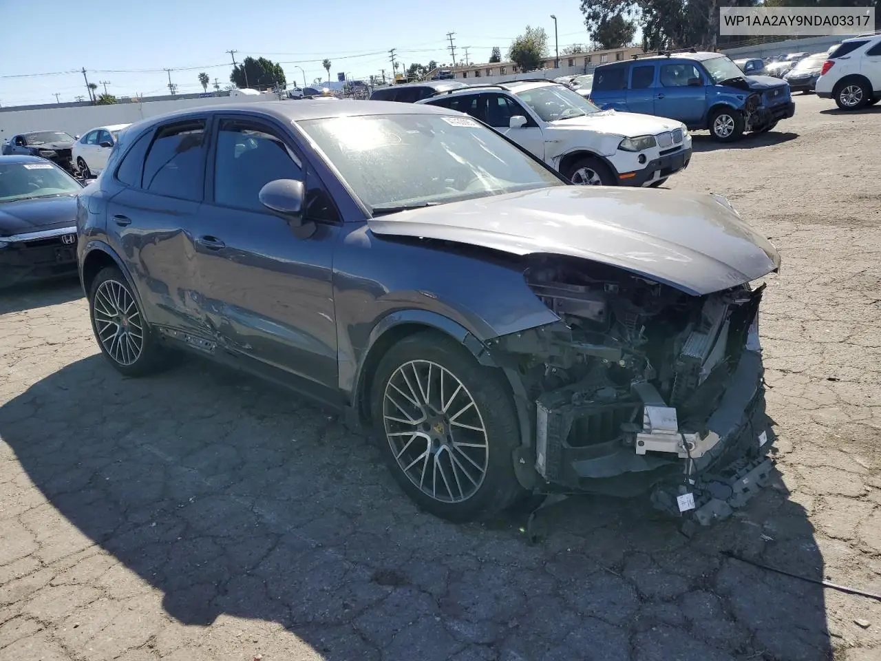 2022 Porsche Cayenne VIN: WP1AA2AY9NDA03317 Lot: 47433095
