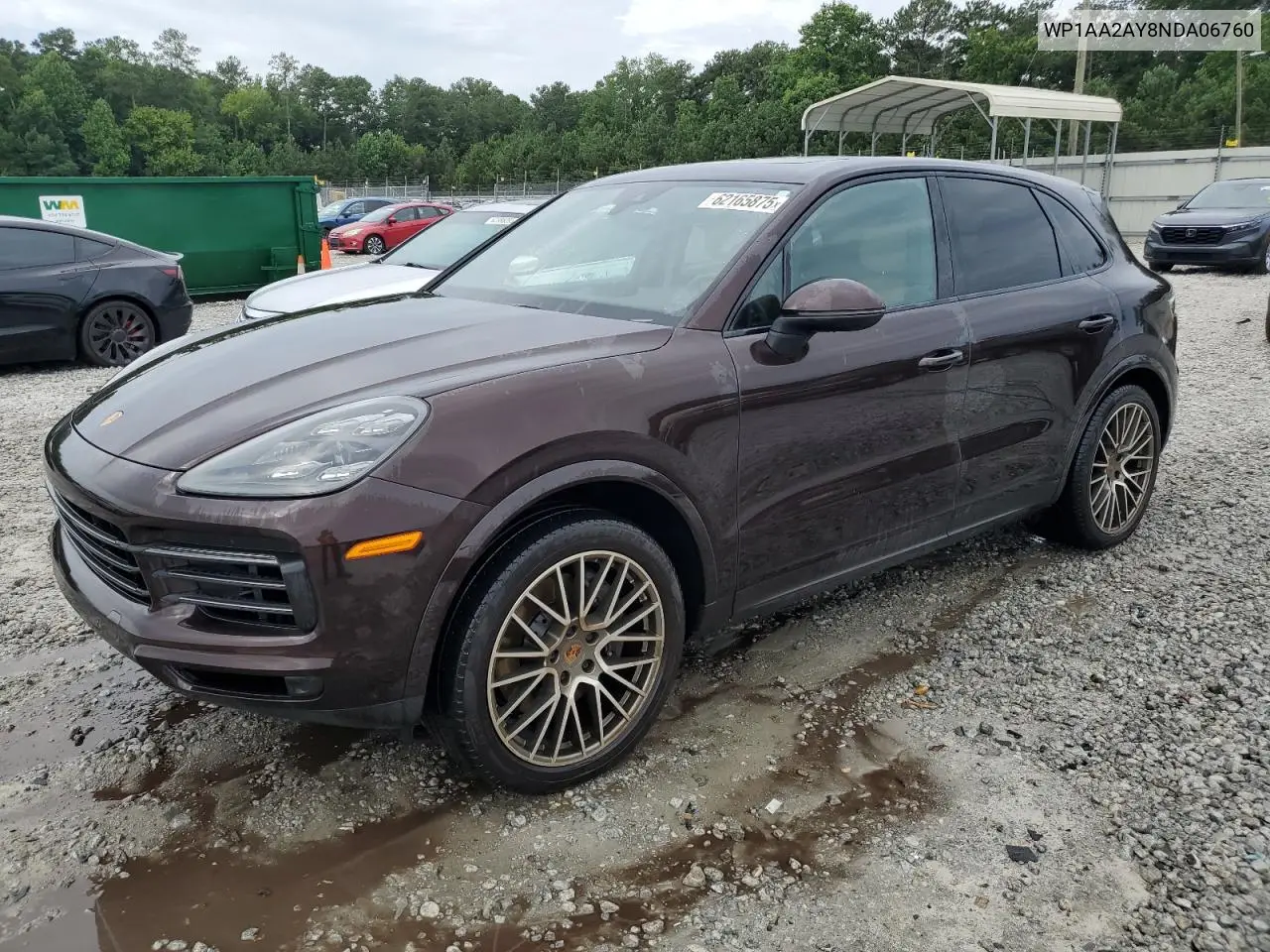 2022 Porsche Cayenne VIN: WP1AA2AY8NDA06760 Lot: 62165875