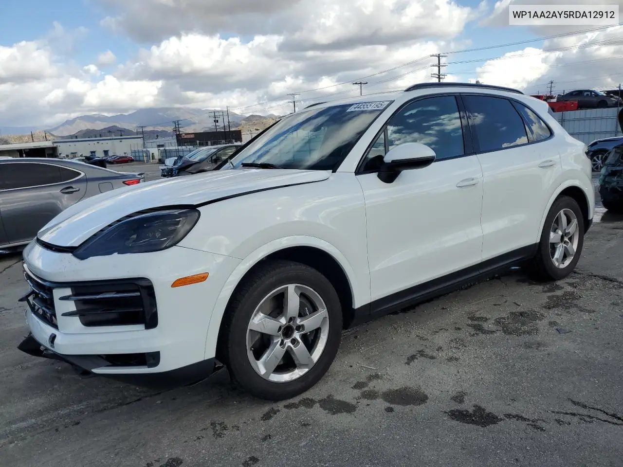 2024 Porsche Cayenne VIN: WP1AA2AY5RDA12912 Lot: 44555195