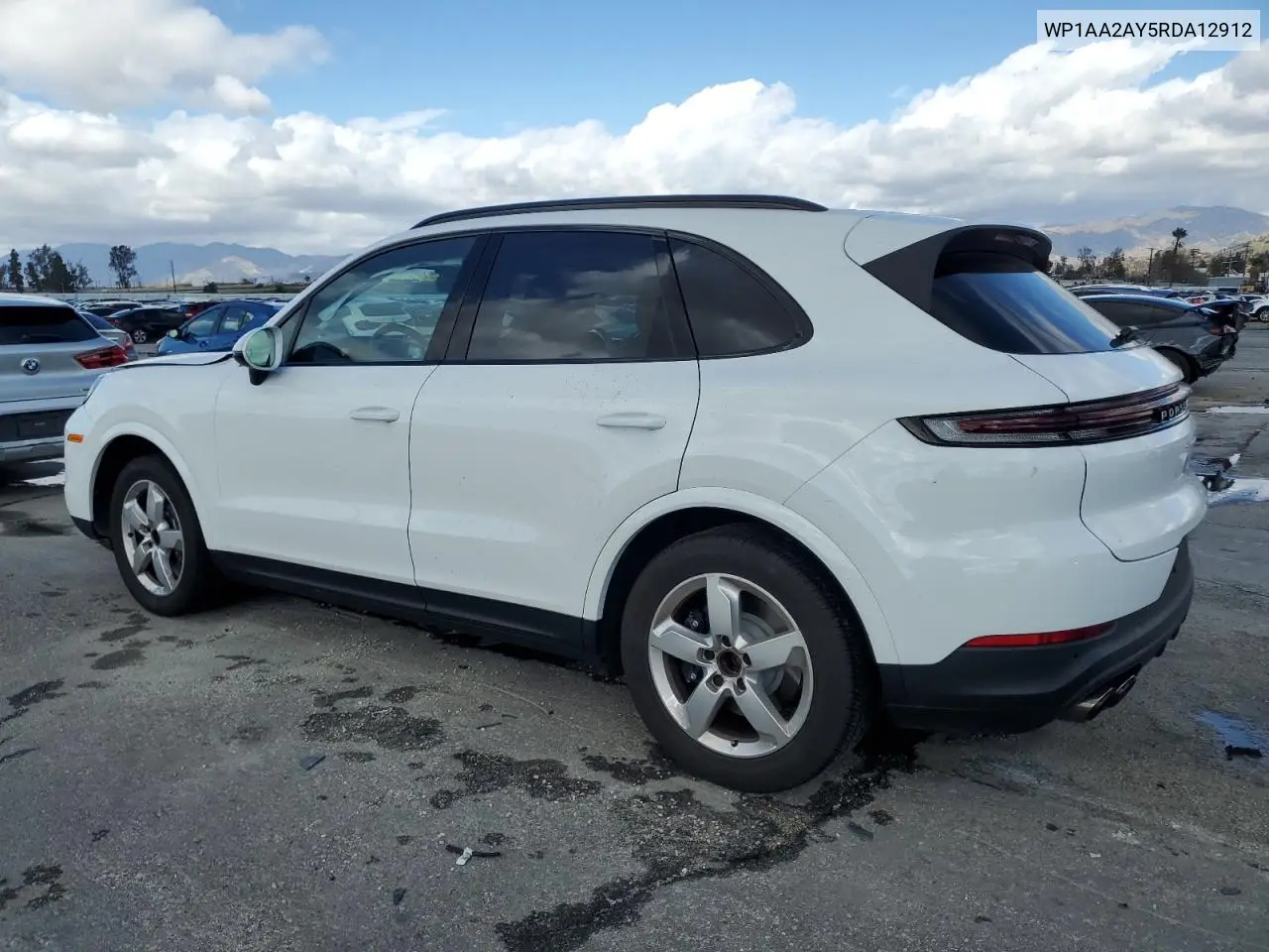 2024 Porsche Cayenne VIN: WP1AA2AY5RDA12912 Lot: 44555195