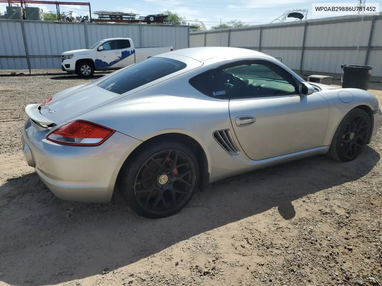2006 Porsche Cayman S VIN: WP0AB29886U781452 Lot: 51549535