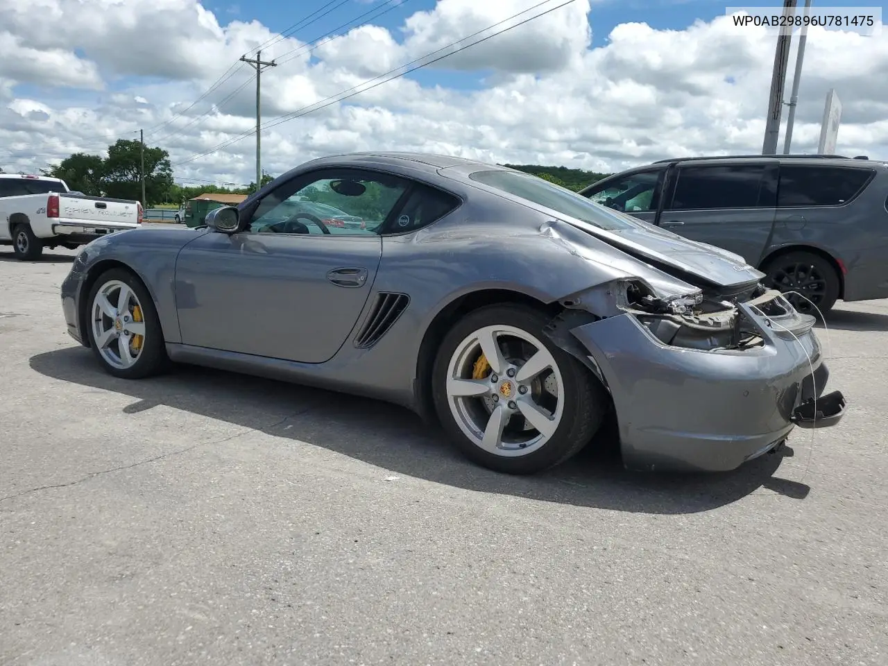 2006 Porsche Cayman S VIN: WP0AB29896U781475 Lot: 56664955