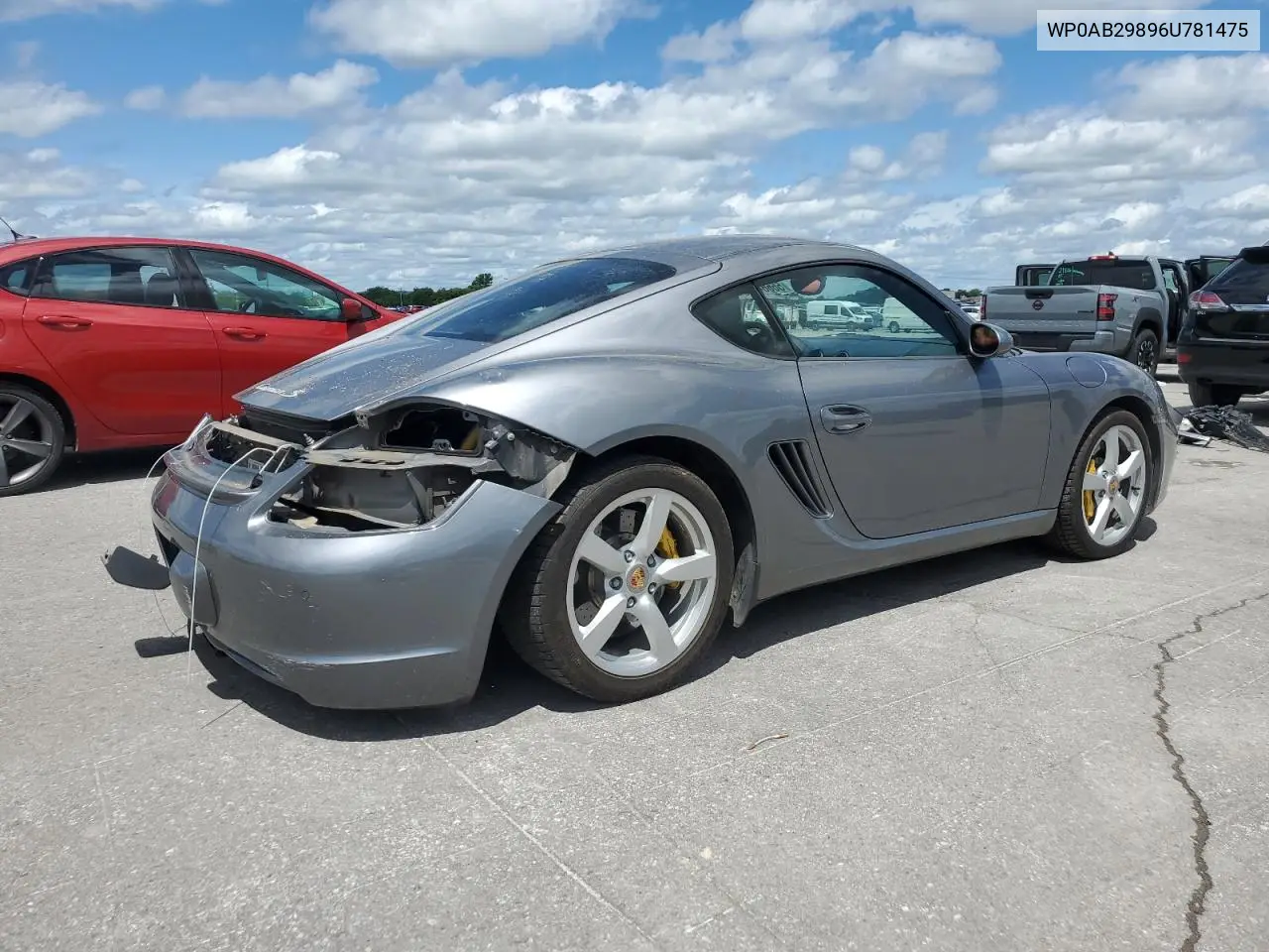 2006 Porsche Cayman S VIN: WP0AB29896U781475 Lot: 56664955