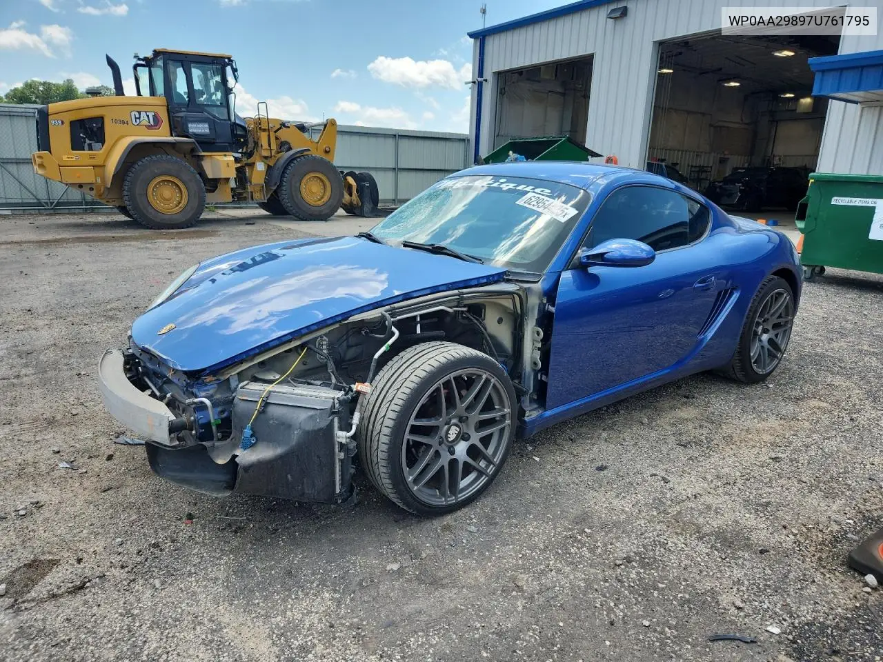 2007 Porsche Cayman VIN: WP0AA29897U761795 Lot: 62954425