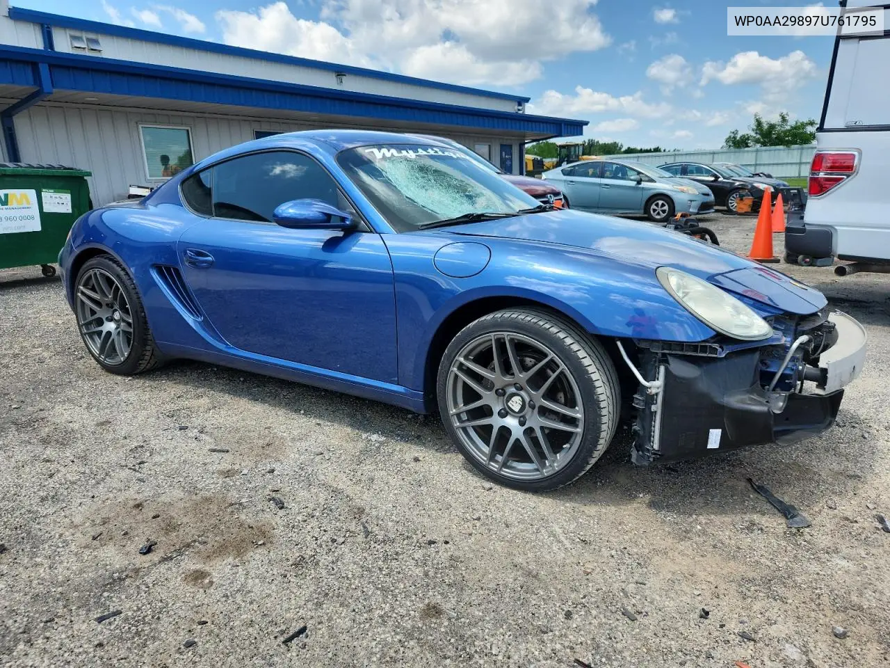 2007 Porsche Cayman VIN: WP0AA29897U761795 Lot: 62954425