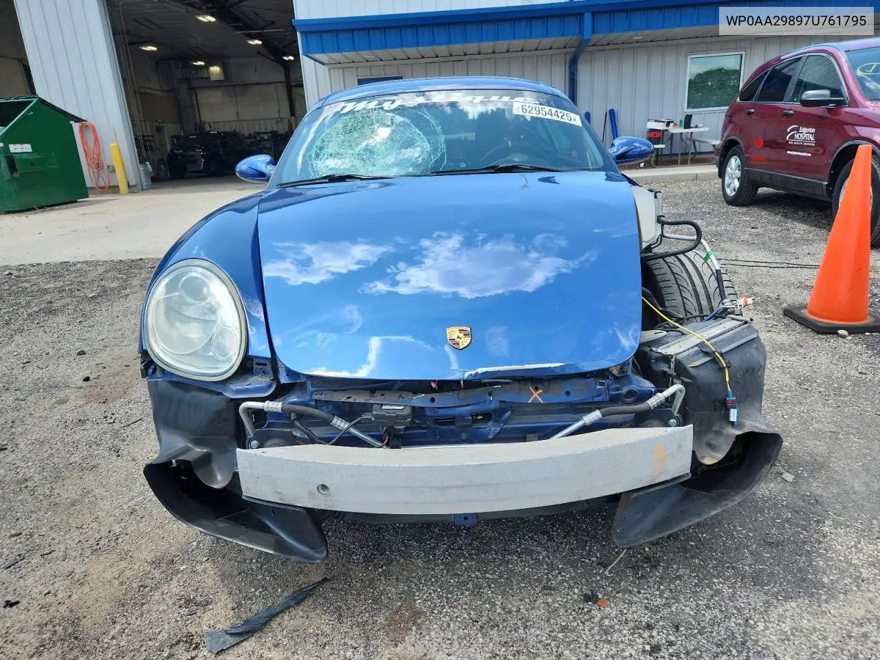 2007 Porsche Cayman VIN: WP0AA29897U761795 Lot: 62954425