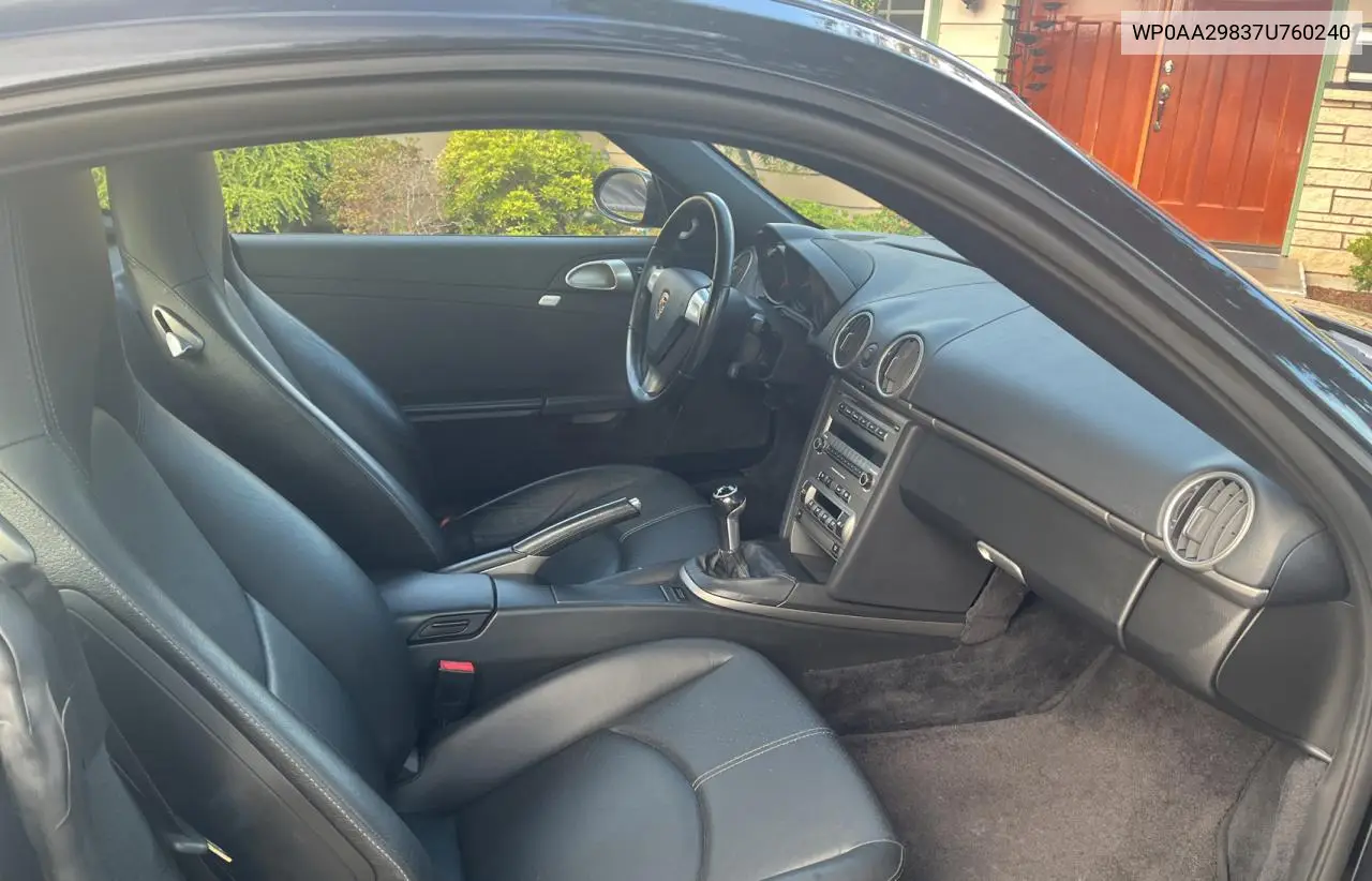 2007 Porsche Cayman VIN: WP0AA29837U760240 Lot: 65841855