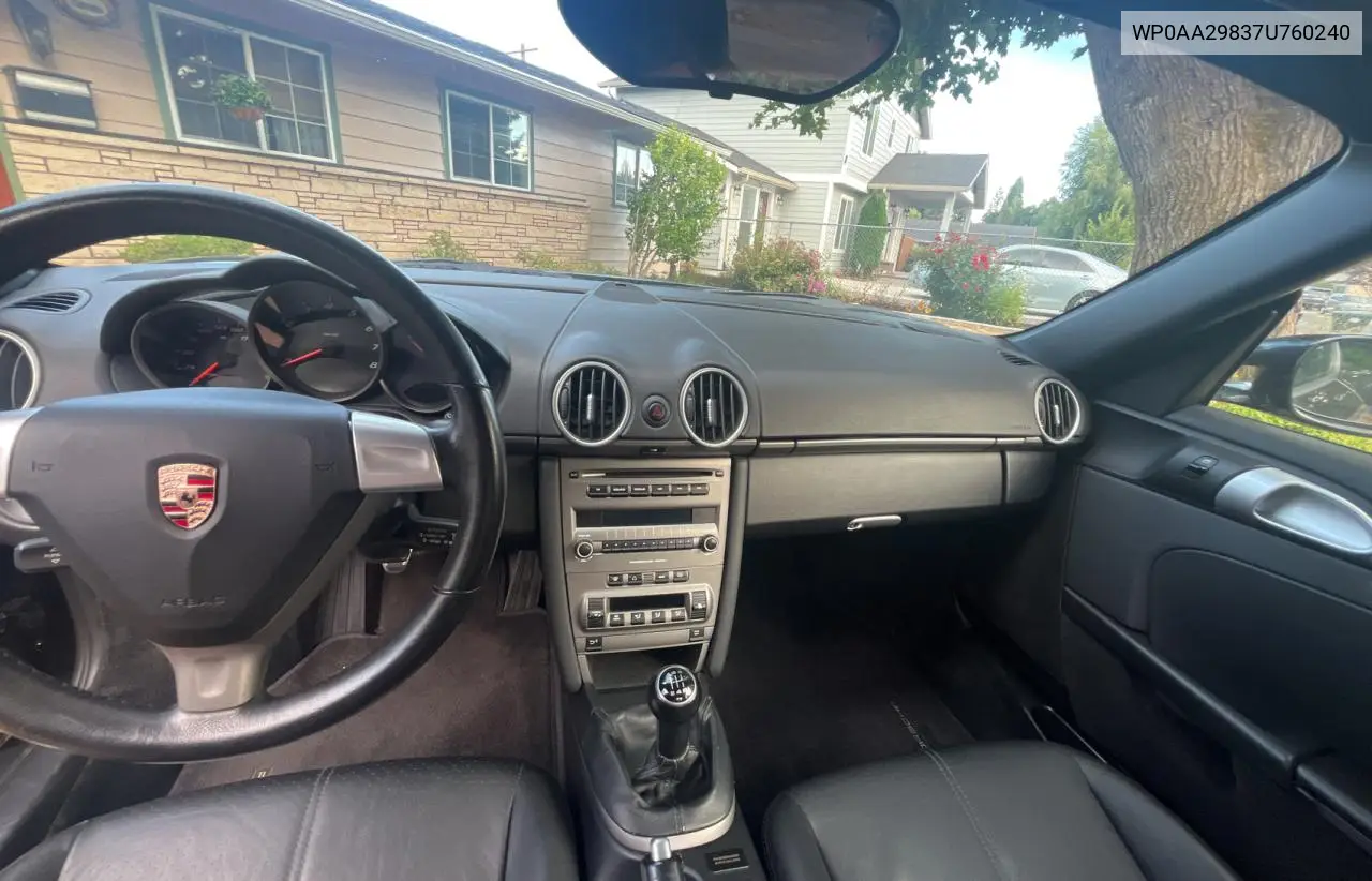 2007 Porsche Cayman VIN: WP0AA29837U760240 Lot: 65841855