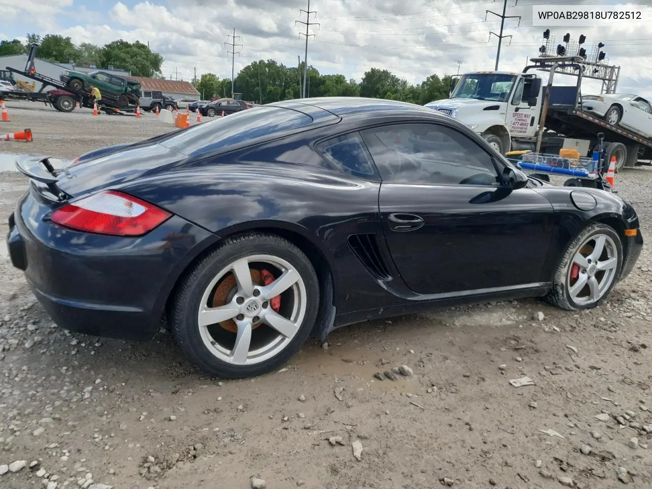 2008 Porsche Cayman S VIN: WP0AB29818U782512 Lot: 61557525