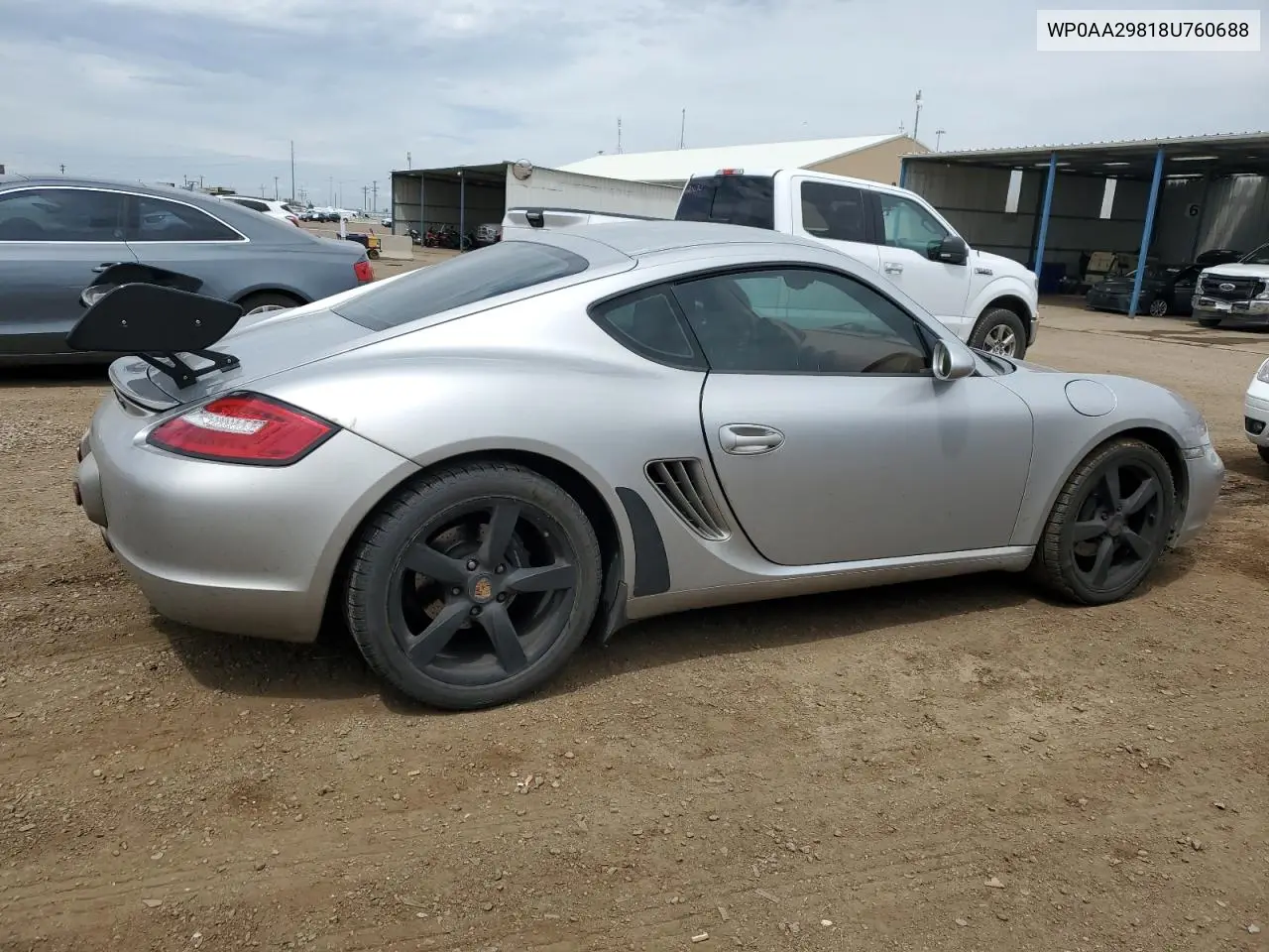 2008 Porsche Cayman VIN: WP0AA29818U760688 Lot: 62600605