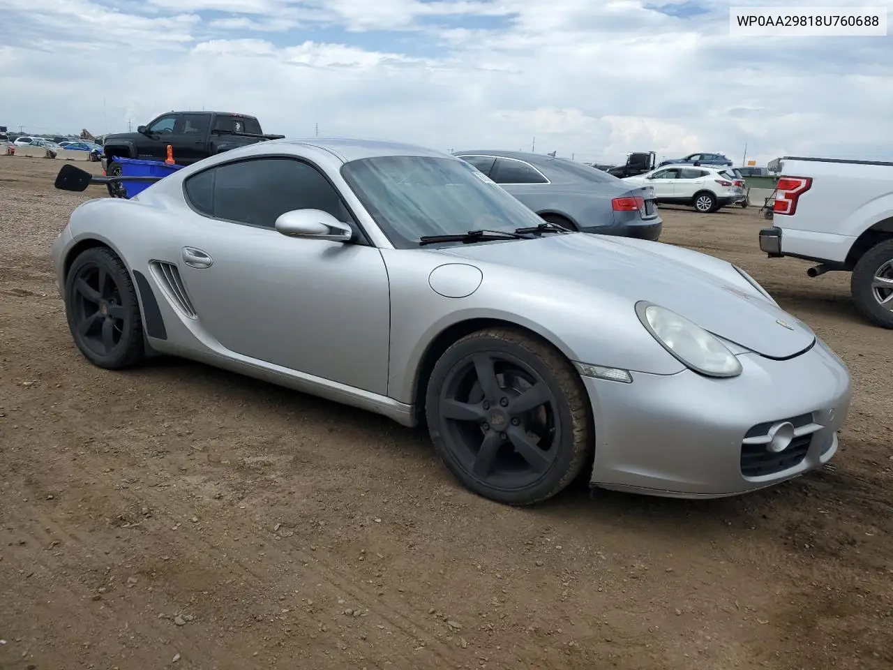 2008 Porsche Cayman VIN: WP0AA29818U760688 Lot: 62600605