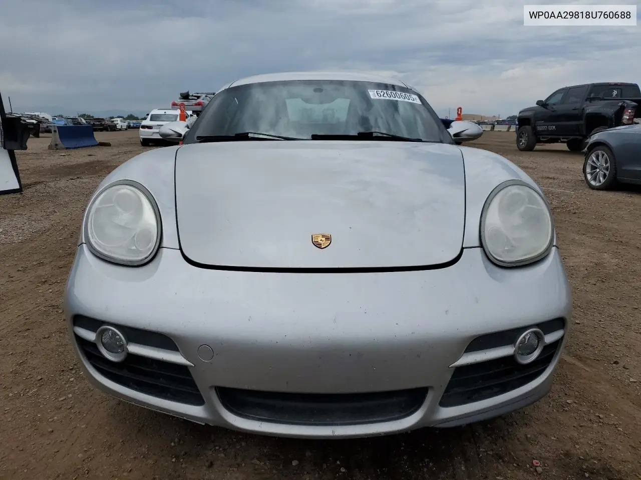 2008 Porsche Cayman VIN: WP0AA29818U760688 Lot: 62600605