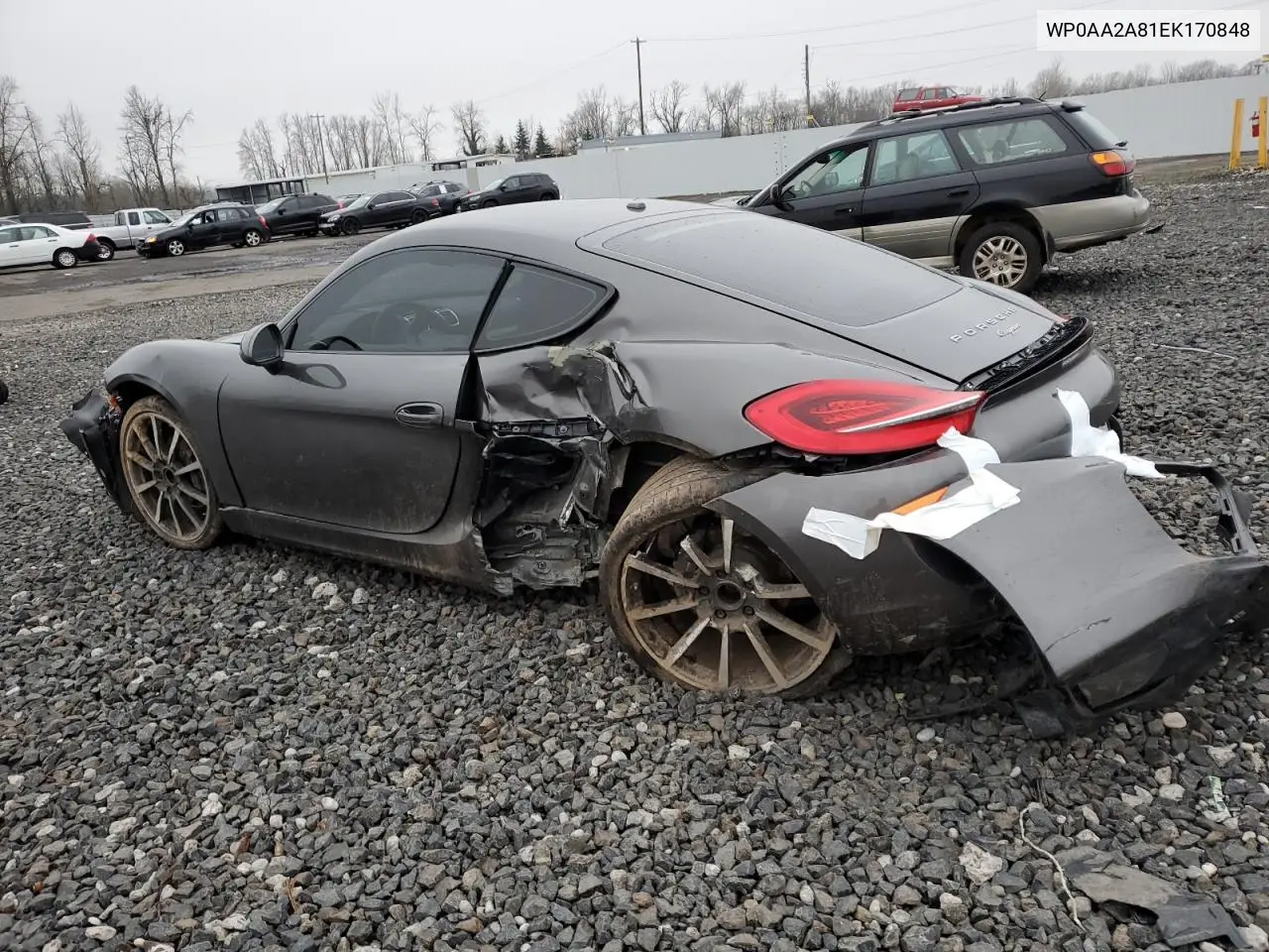 2014 Porsche Cayman VIN: WP0AA2A81EK170848 Lot: 54178125