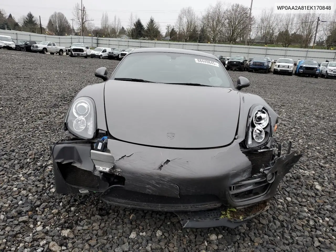 2014 Porsche Cayman VIN: WP0AA2A81EK170848 Lot: 54178125