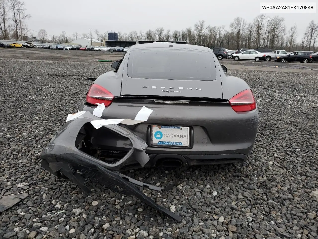 2014 Porsche Cayman VIN: WP0AA2A81EK170848 Lot: 54178125